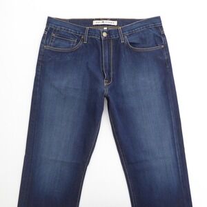 Agave Mens Jeans Blue The Waterman Relaxed Straight Cut Supima Denim Size 38